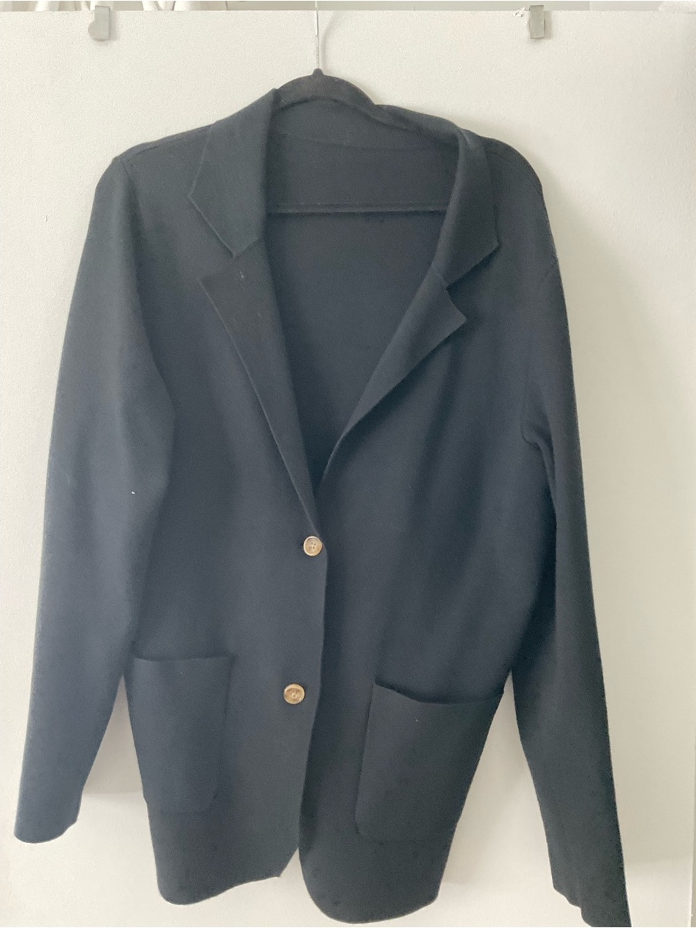 Women's Black Single-Breasted cardigan  Blazer Jacket